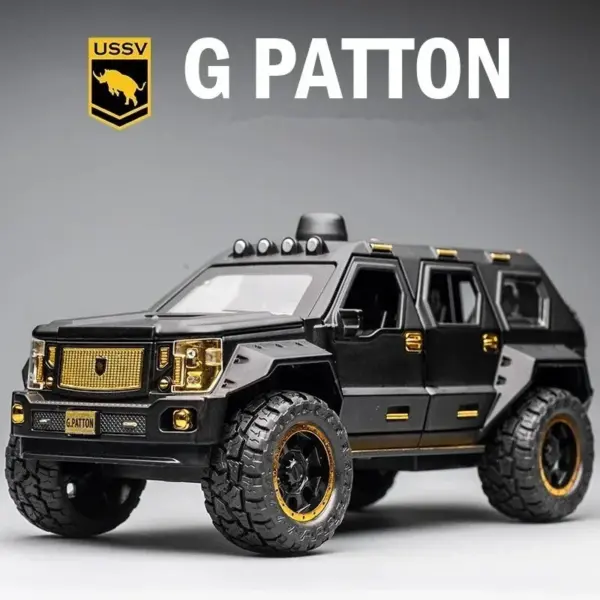 1:24 G.PATTON Alloy Die Cast Pull Back Car - Image 2