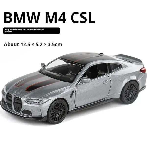 BMW M4 CSL 1/36 Scale Alloy Model Car - Image 6