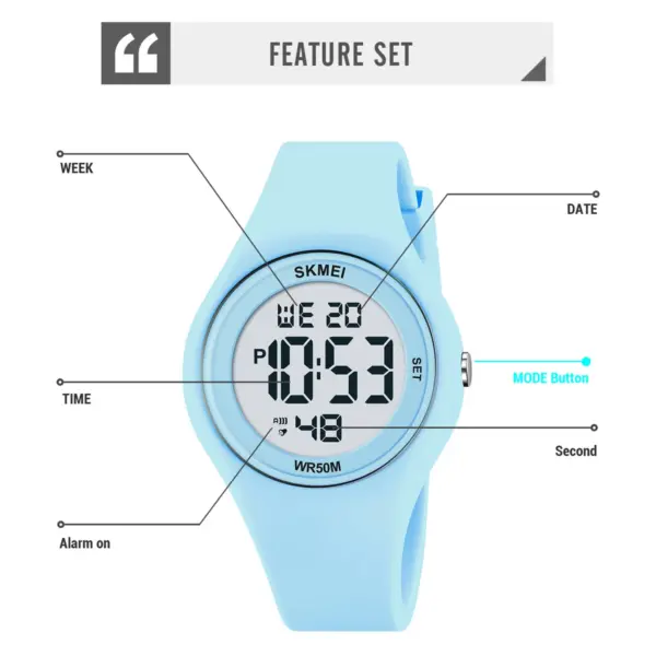 SKMEI 2317 Digital Sports Watch for Men Women - Image 5