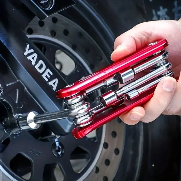 Compact Folding Socket Wrench Tool Set 6 inches - Image 2