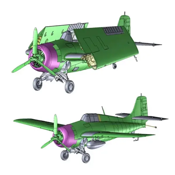 F4F-4 Wildcat 1/48 Model Kit by Academy - Image 2