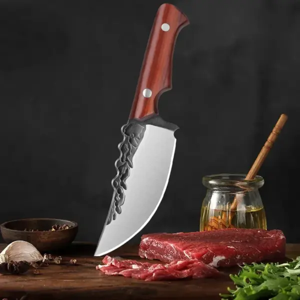 Japanese High Carbon Stainless Steel Cleaver Knife - Image 3