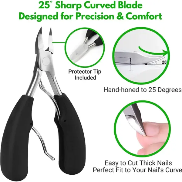 Professional Stainless Steel Toenail Clippers - Image 2