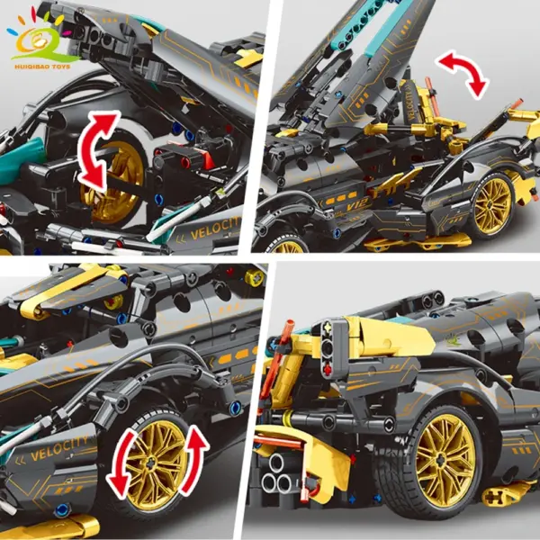 1:14 Racing Car Building Blocks Model Kit - Image 2