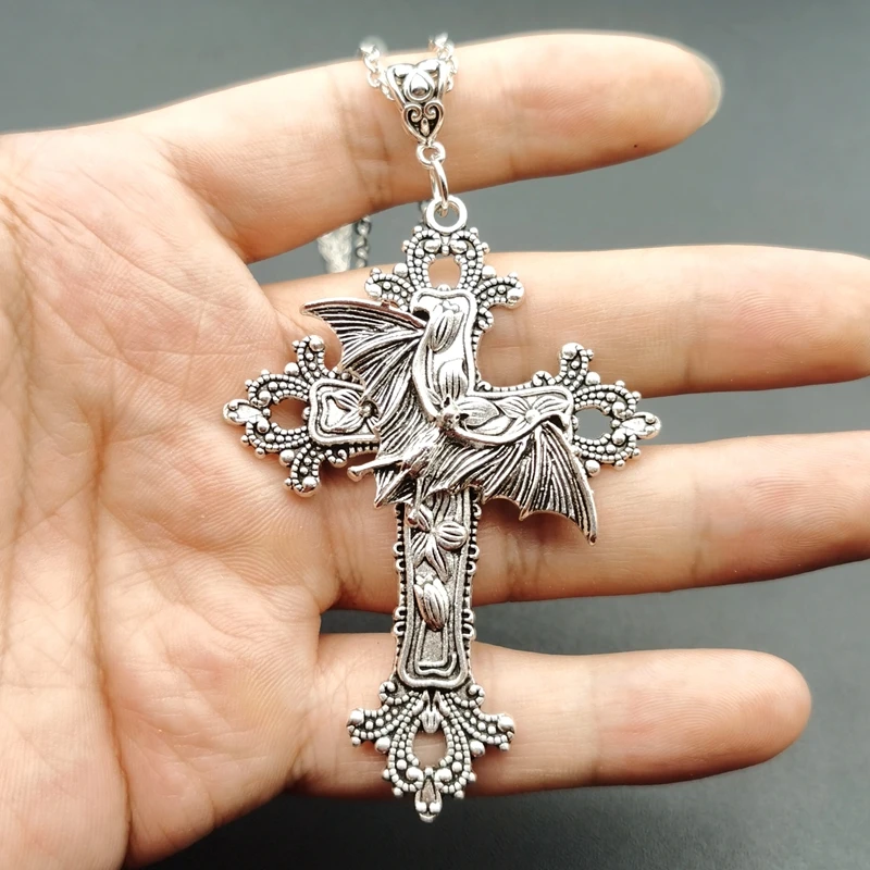 Neo-Gothic Red Velvet Cross Choker 25 Neo-Gothic Red Velvet Cross Choker - Image 25