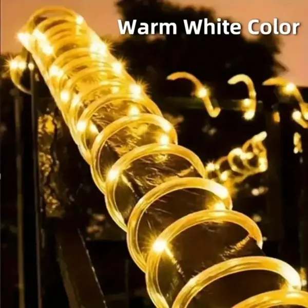 50 LED Solar Tube String Lights 5M Waterproof - Image 8