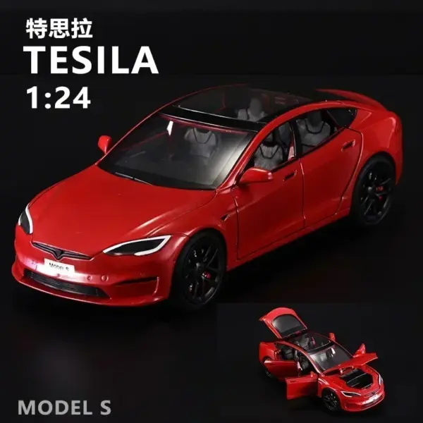 1:24 Tesla Model S Diecast Alloy Car