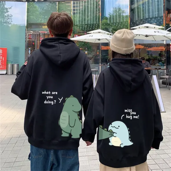 Men's Dinosaur Print Hoodie for Casual Wear - Image 6