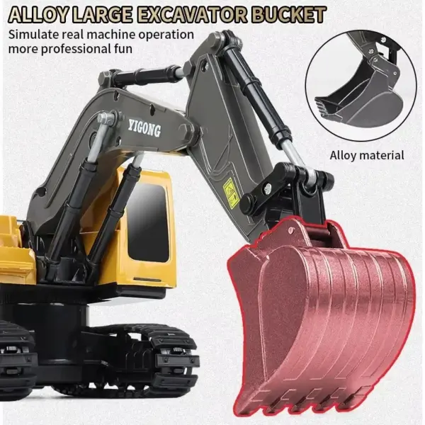 Remote Control Excavator Truck for Kids - Image 4