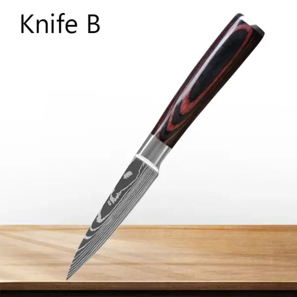 Stainless Steel Kitchen Knife Set 3 Pieces - Image 7