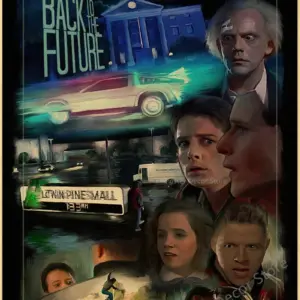 Vintage Back To The Future Movie Poster Print 80 S56563e839fd44110b2329766e7f590e3M 1