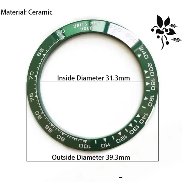 Ceramic Rhinestone Bezel for VK63 Watch - Image 14