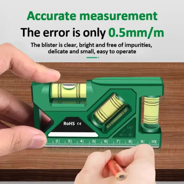 Magnetic Mini Level Gauge with Protractor - Image 4