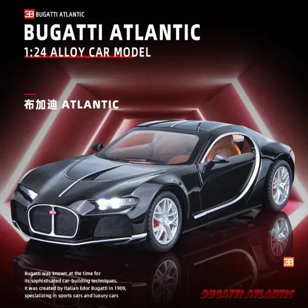 1:24 Bugatti Atlantic Diecast Model Car - Image 2