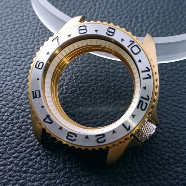 42mm Gold Rose Gold Stainless Steel Watch Case - Image 20