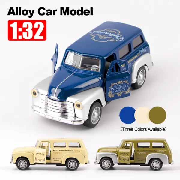 1:32 Alloy Chevrolet School Bus Model Toy - Image 2