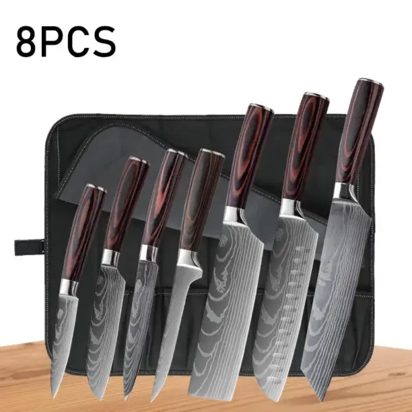 Japanese Chef Knife Stainless Steel Utility Cleaver - Image 18