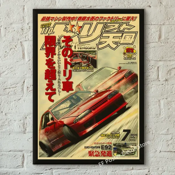 Vintage Motorsport GTR Cars Kraft Paper Poster - Image 28