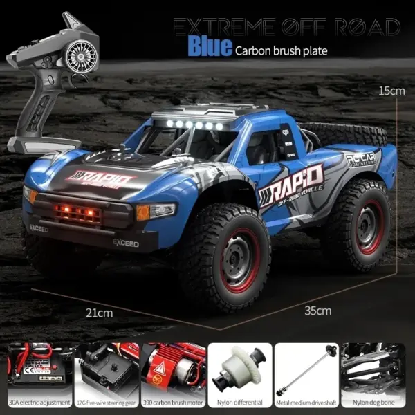 JJRC Q130 1:14 Remote Control Off-Road Car - Image 7