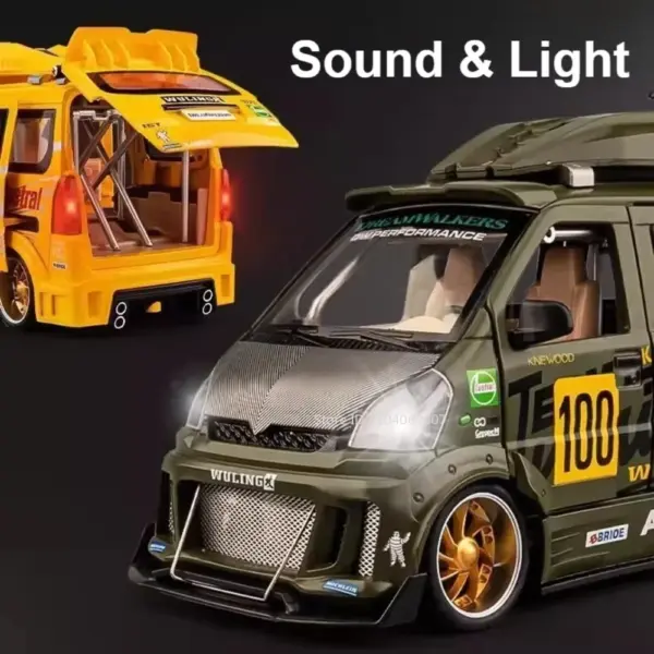 1:24 Wuling Hongguang Van Diecast Model Car - Image 3