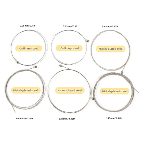 6-Piece Nickel-Plated Electric Guitar Strings - Image 2