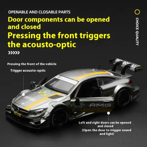 1:32 Scale AMG C63 DTM Alloy Car Model - Image 3