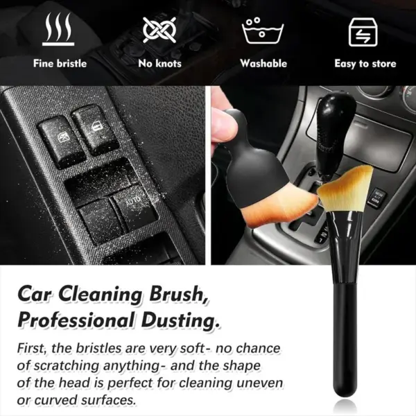 2pcs Car Interior Cleaning Brushes Set - Image 5