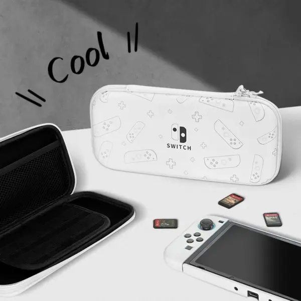 Black and White Storage Bag for Switch OLED - Image 2