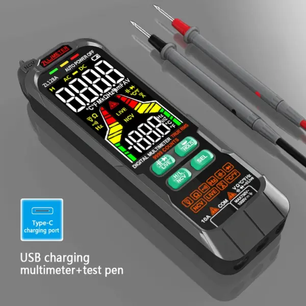 Digital Multimeter AC DC Voltage Current Tester - Image 3