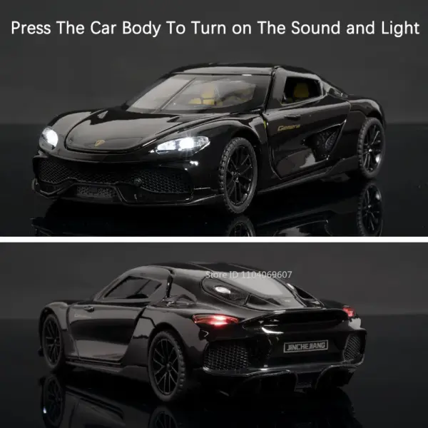 1:32 Scale Alloy Gemera Model Car Toy - Image 3
