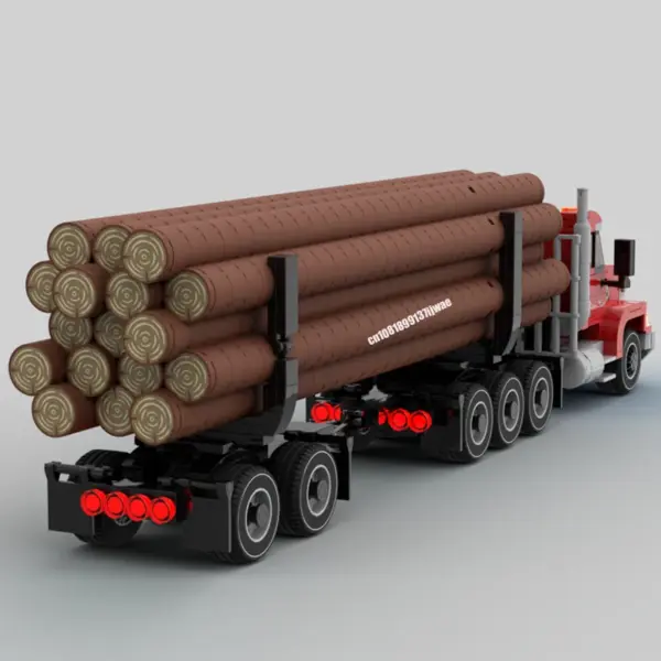 442PCS Western Star Log Truck Building Blocks - Image 4