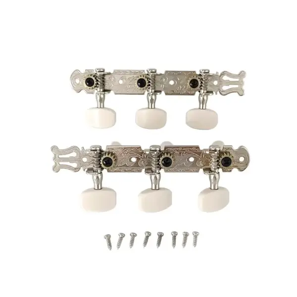 2 Pack Chrome Tuning Pegs for Guitar - Image 2