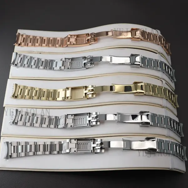 20mm Stainless Steel Watch Strap with Clasp - Image 4