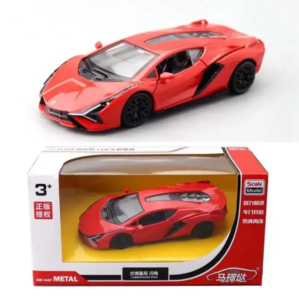 1:36 Lamborghini Sian Diecast Model Car - Image 6