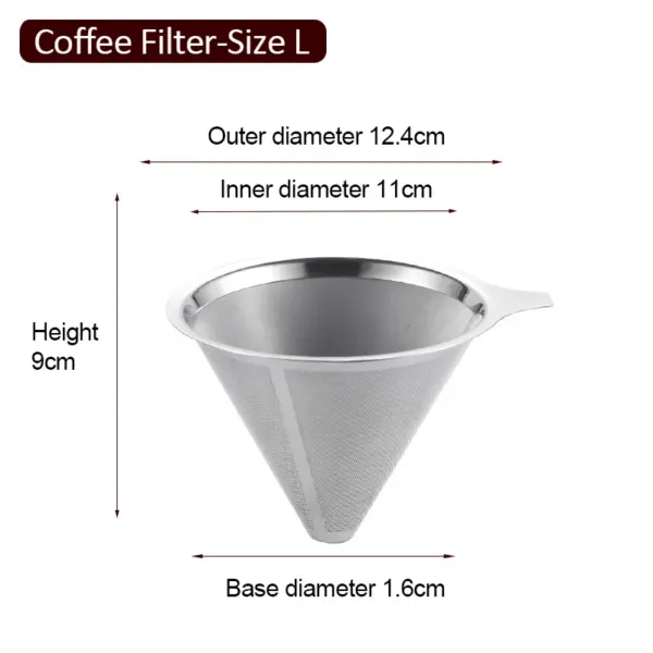 Double Layer Stainless Steel Coffee Filter - Image 12