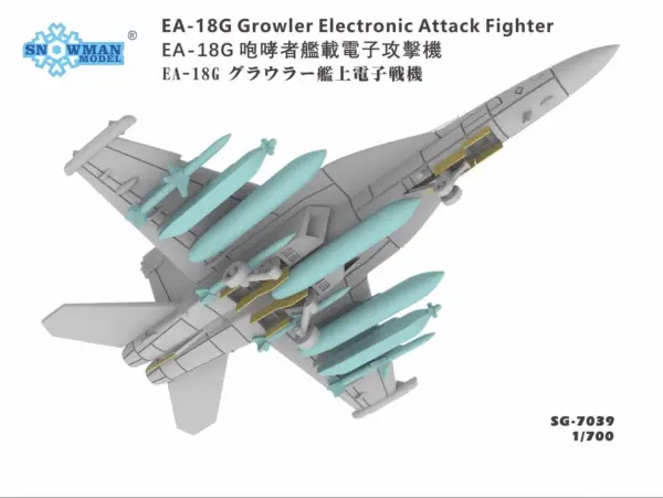 EA-18G Growler Model Kit 1/700 Scale - Image 5