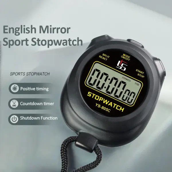 Waterproof Digital Stopwatch 0.01s Accuracy - Image 2