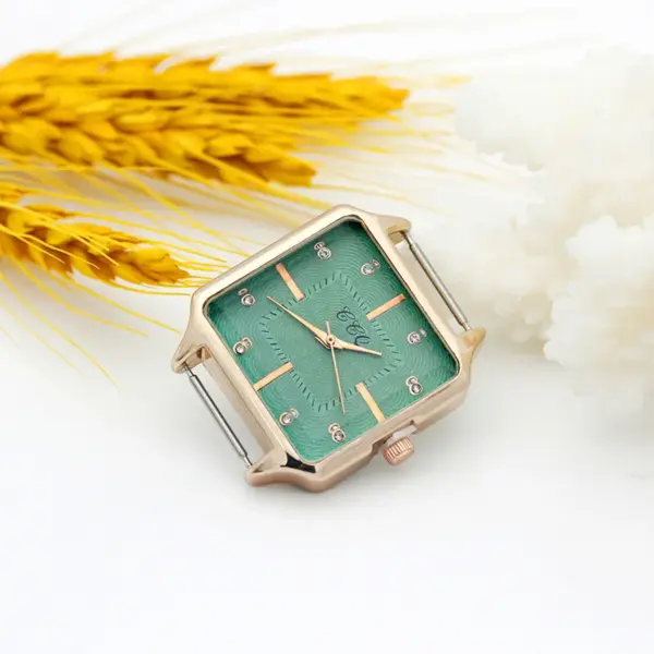Rose Gold Square Watch Head 30mm 16mm Band - Image 17