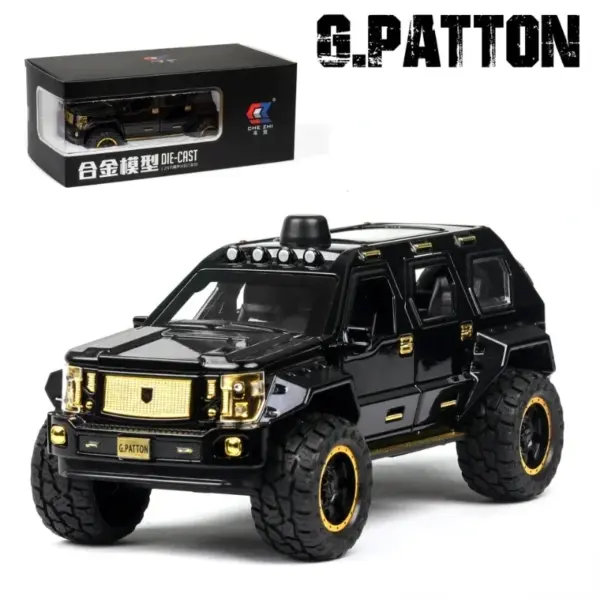 1:24 G.PATTON Alloy Die Cast Pull Back Car - Image 12