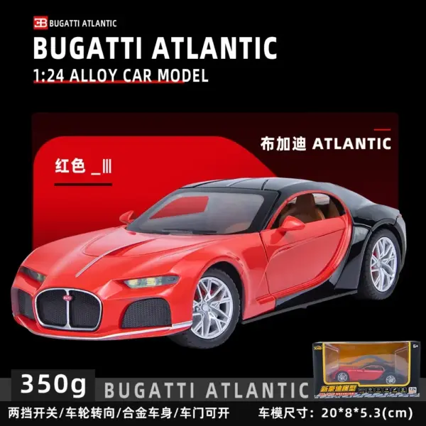 1:24 Bugatti Atlantic Diecast Model Car - Image 10