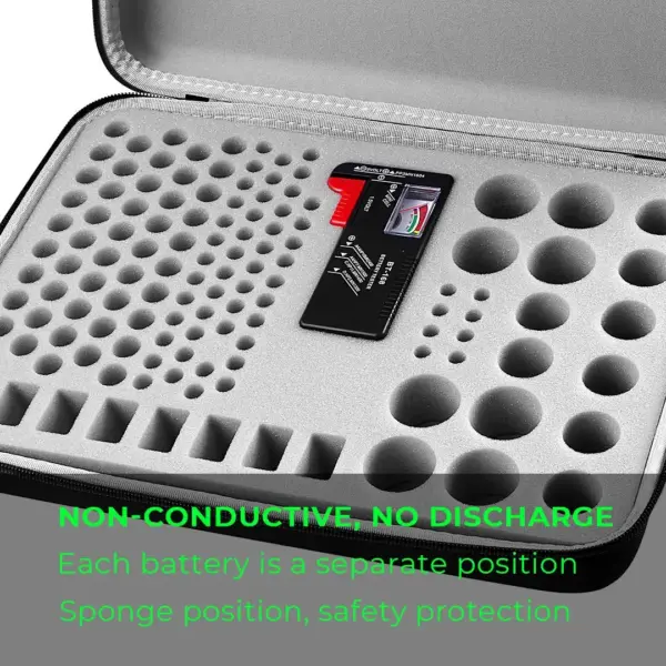 Battery Storage Organizer with Tester BT-168 - Image 4