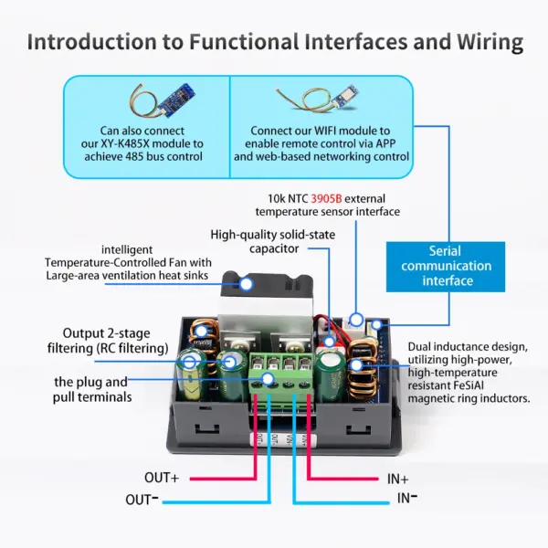 DC Buck Boost Converter 120W Adjustable Module - Image 5