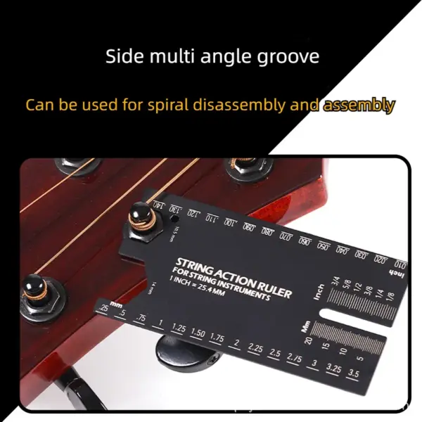 Aluminum Alloy Guitar and Bass Tuning Ruler - Image 5