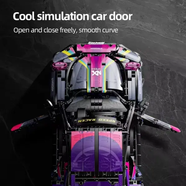 Cyberpunk Sports Car Building Block Set 1611PCS - Image 3