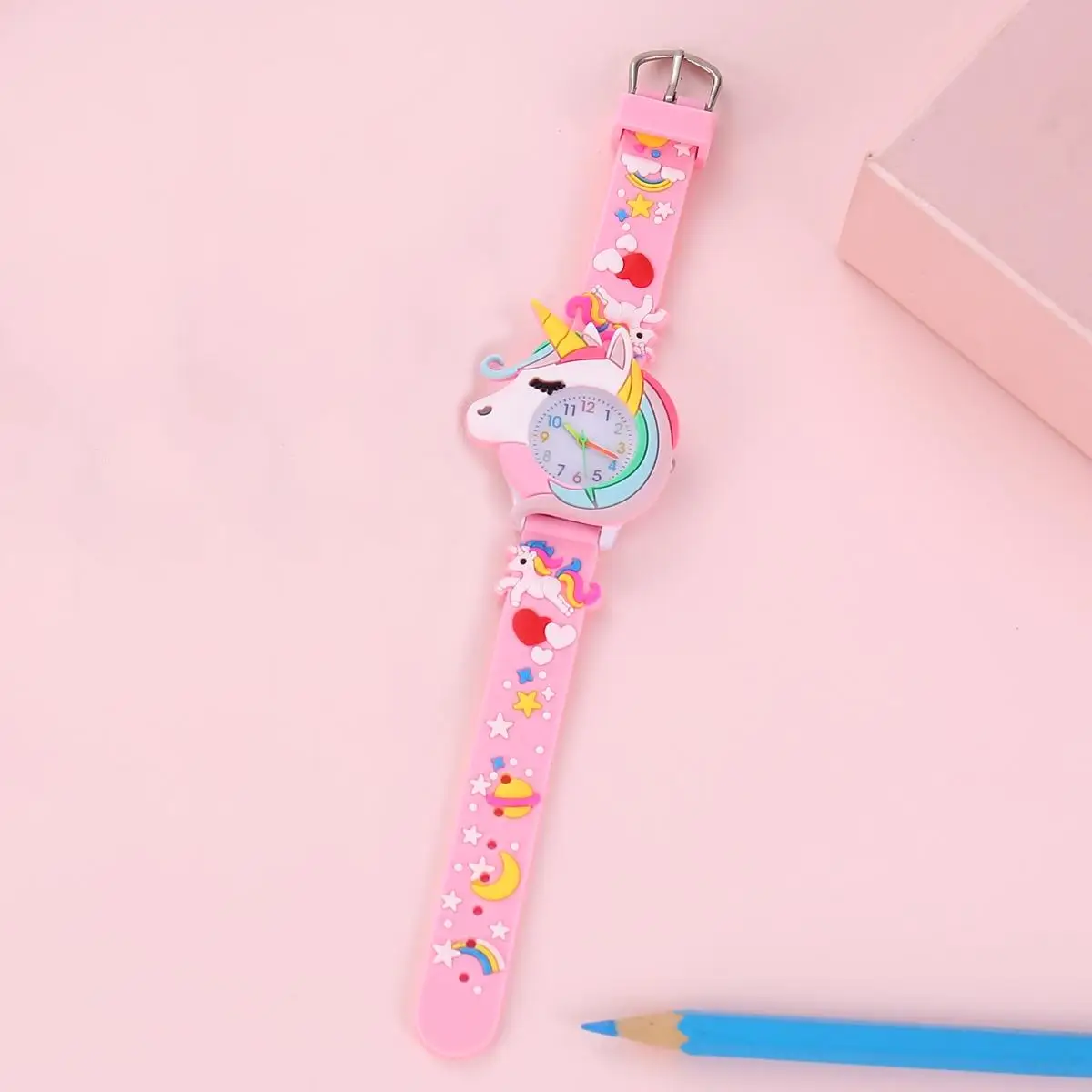 Children's Unicorn Rainbow Cartoon Watch A1606 6 Children's Unicorn Rainbow Cartoon Watch A1606 - Image 6