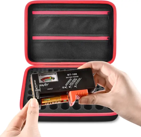 Battery Organizer Case with Tester for 162+ Batteries - Image 7