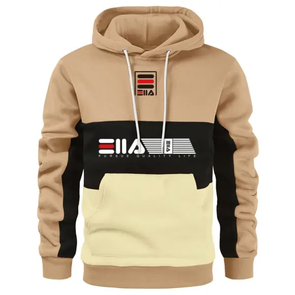 Men's Casual Printed Fleece Hoodie Jacket - Image 6