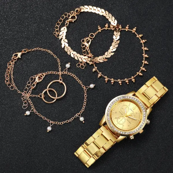 Fashion Women Quartz Watch Bracelet Set V248 - Image 3