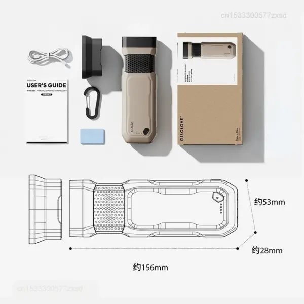 Outdoor Mosquito Repellent LED Flashlight Power Bank - Image 8
