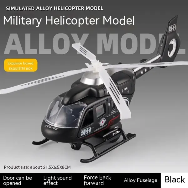 1:64 Scale Military Helicopter Alloy Model - Image 7